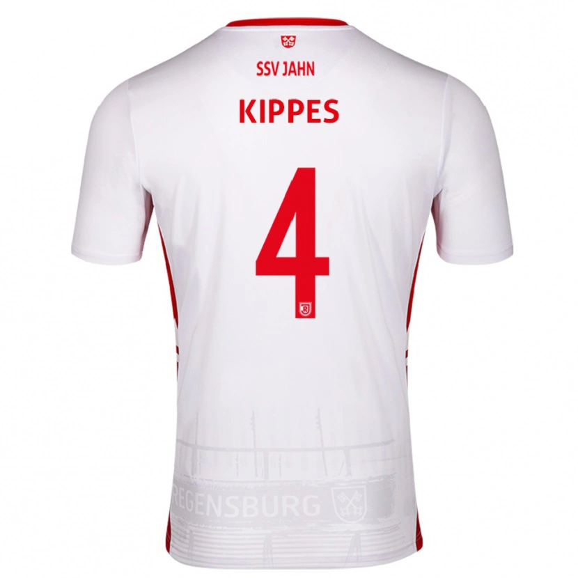 Danxen Damen Ben Kippes #4 Weiß Rot Heimtrikot Trikot 2025/26 T-Shirt Österreich