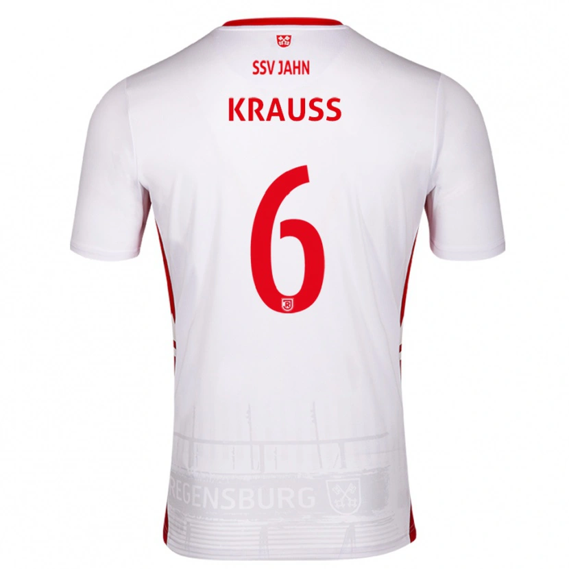 Danxen Damen Jakob Krauss #6 Weiß Rot Heimtrikot Trikot 2025/26 T-Shirt Österreich