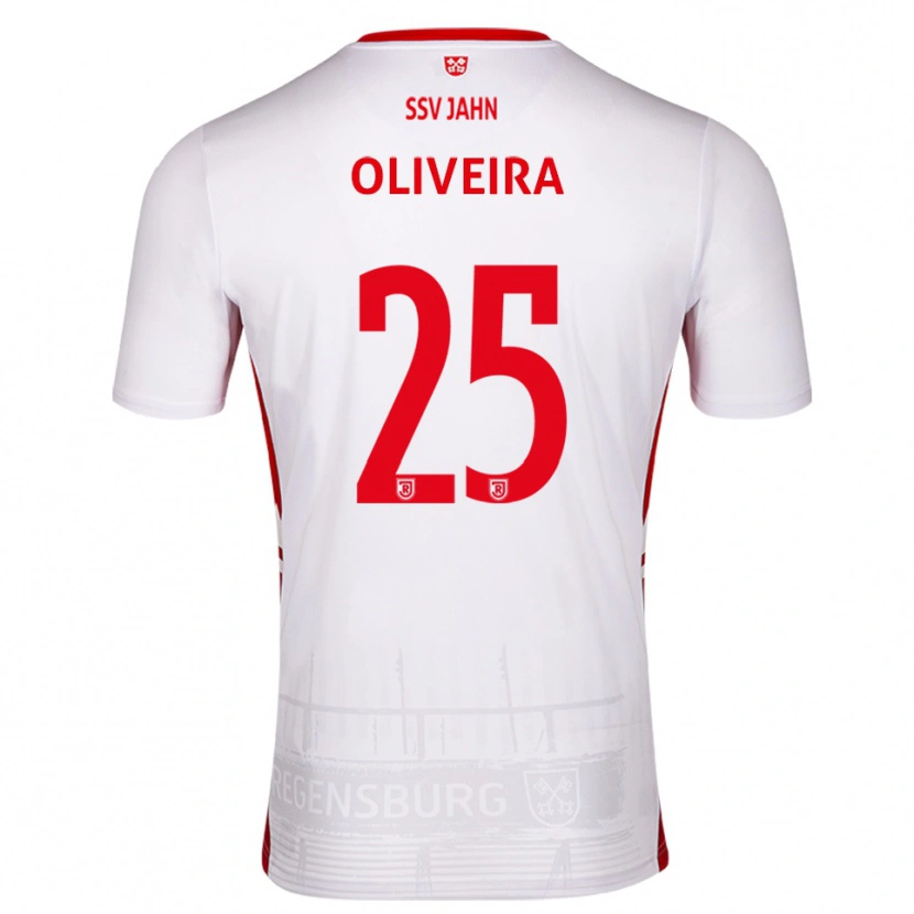 Danxen Damen Nicolas Oliveira #25 Weiß Rot Heimtrikot Trikot 2025/26 T-Shirt Österreich