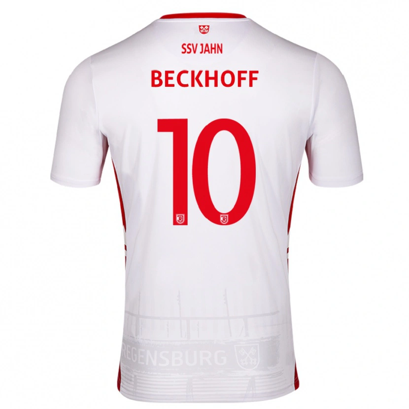 Danxen Damen Phil Beckhoff #10 Weiß Rot Heimtrikot Trikot 2025/26 T-Shirt Österreich