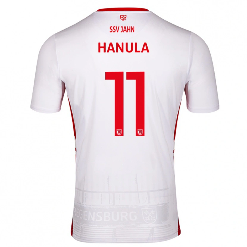 Danxen Damen Fabian Hanula #11 Weiß Rot Heimtrikot Trikot 2025/26 T-Shirt Österreich