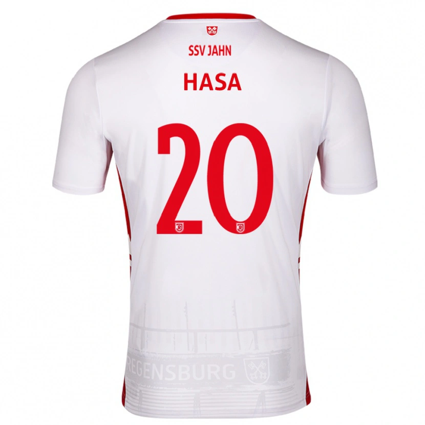 Danxen Damen Samuel Hasa #20 Weiß Rot Heimtrikot Trikot 2025/26 T-Shirt Österreich