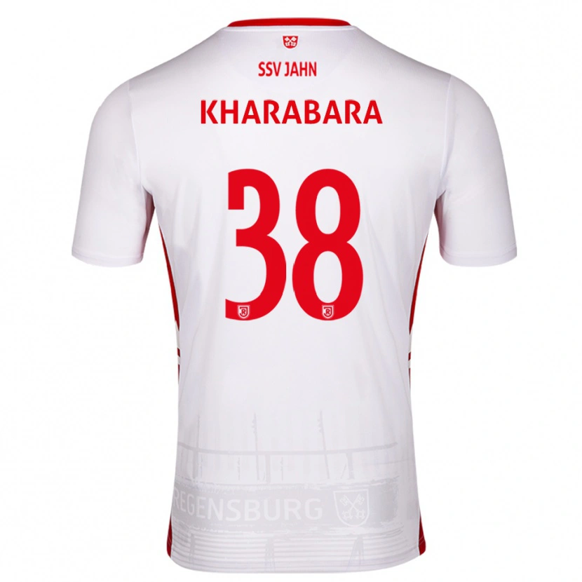 Danxen Damen Volodymyr Kharabara #38 Weiß Rot Heimtrikot Trikot 2025/26 T-Shirt Österreich