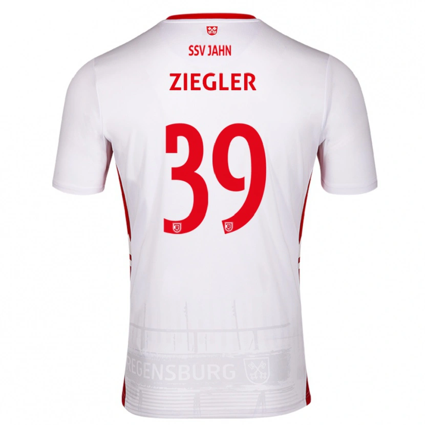 Danxen Damen Fabian Ziegler #39 Weiß Rot Heimtrikot Trikot 2025/26 T-Shirt Österreich