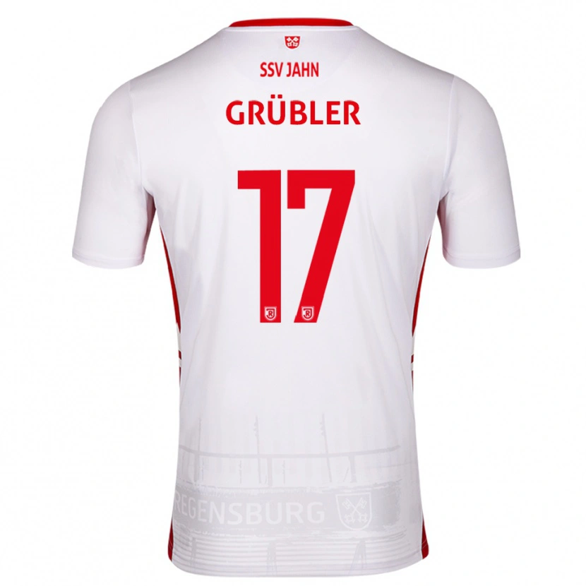 Danxen Damen David Grübler #17 Weiß Rot Heimtrikot Trikot 2025/26 T-Shirt Österreich