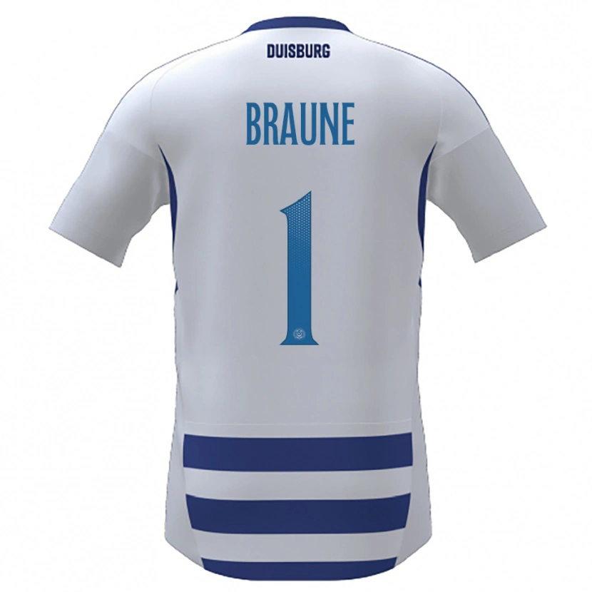Danxen Damen Maximilian Braune #1 Weiß Blau Heimtrikot Trikot 2025/26 T-Shirt Österreich