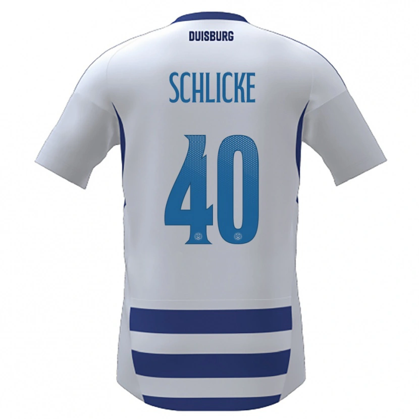 Danxen Damen Ben Schlicke #40 Weiß Blau Heimtrikot Trikot 2025/26 T-Shirt Österreich