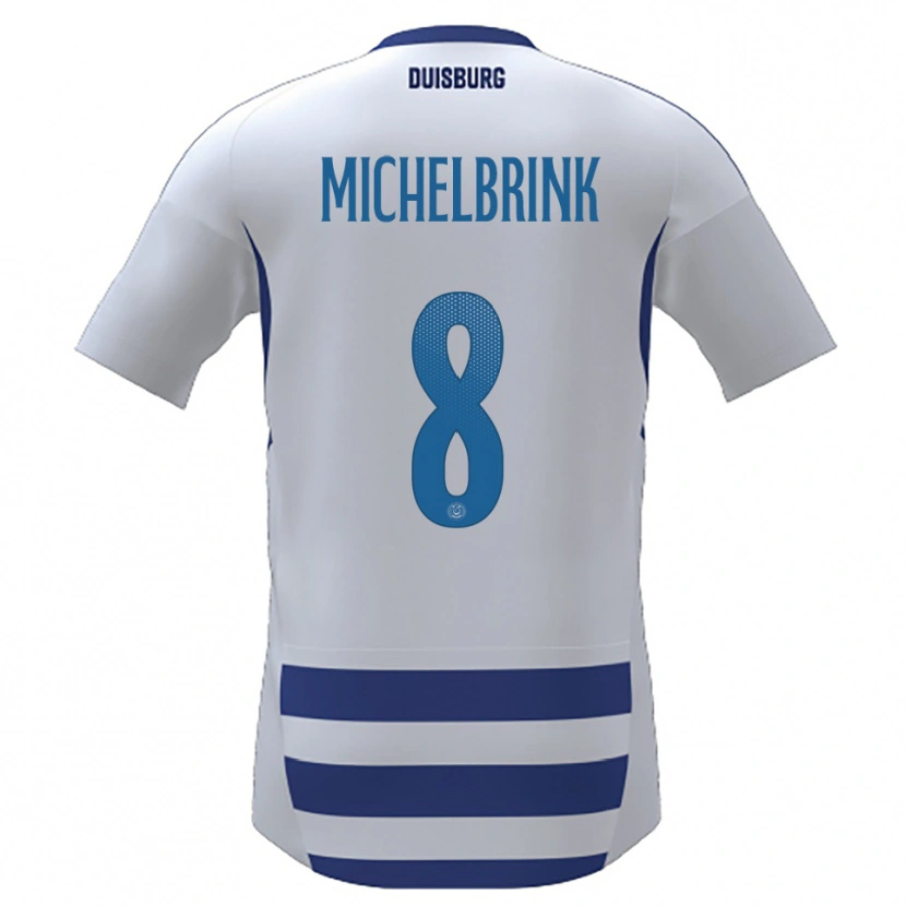 Danxen Damen Jonas Michelbrink #8 Weiß Blau Heimtrikot Trikot 2025/26 T-Shirt Österreich