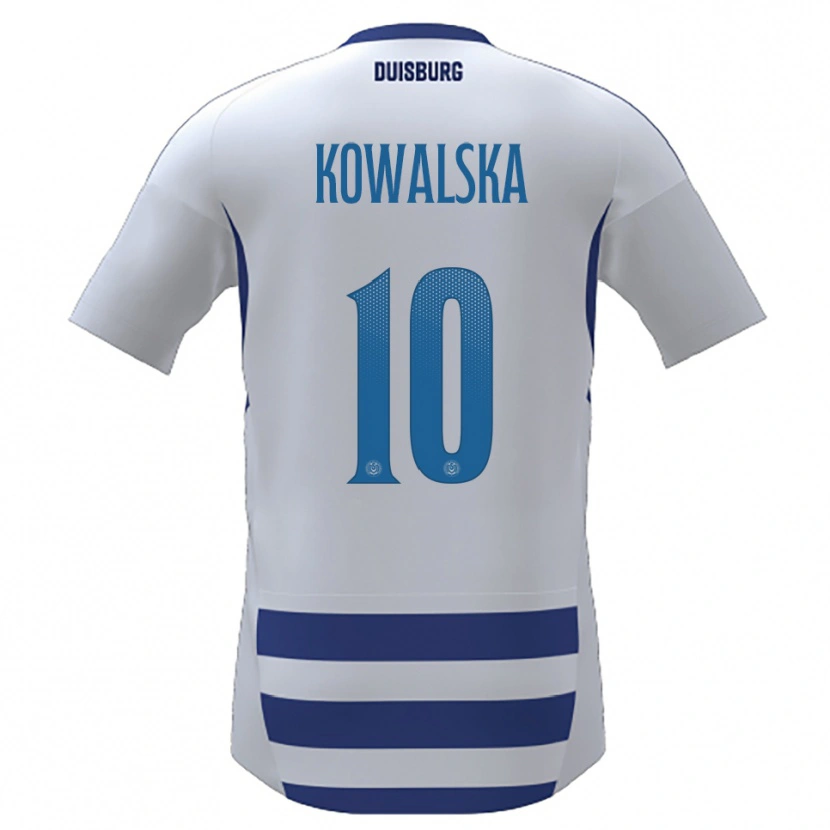 Danxen Damen Darren Kowalska #10 Weiß Blau Heimtrikot Trikot 2025/26 T-Shirt Österreich