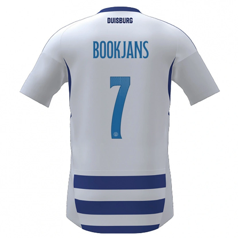 Danxen Damen Jakob Bookjans #7 Weiß Blau Heimtrikot Trikot 2025/26 T-Shirt Österreich