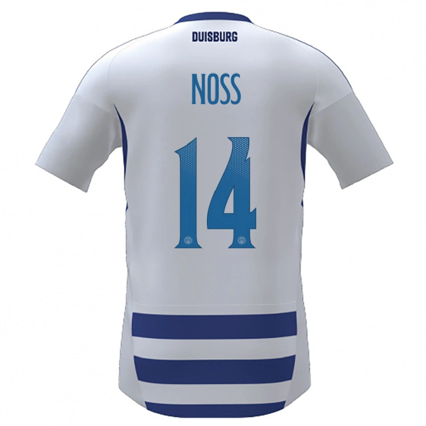 Danxen Damen Conor Noß #14 Weiß Blau Heimtrikot Trikot 2025/26 T-Shirt Österreich