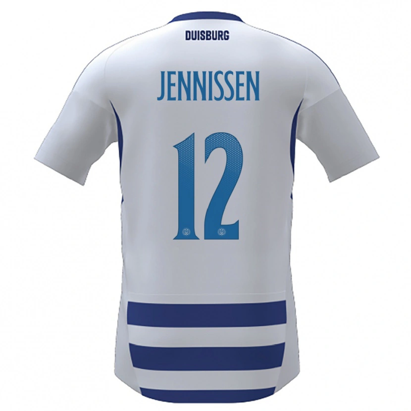 Danxen Damen Laurenz Jennissen #12 Weiß Blau Heimtrikot Trikot 2025/26 T-Shirt Österreich