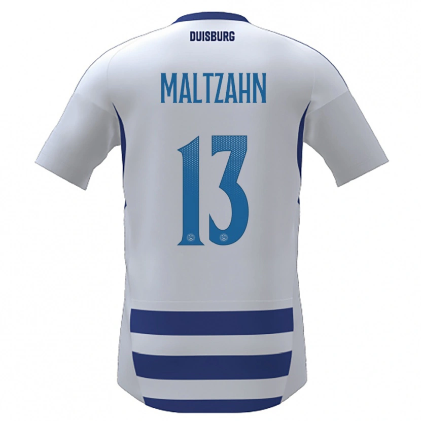 Danxen Damen Jonah Maltzahn #13 Weiß Blau Heimtrikot Trikot 2025/26 T-Shirt Österreich