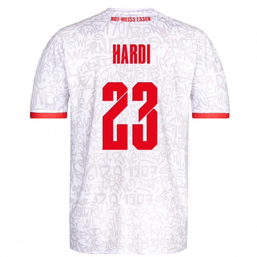Danxen Damen Dominik Hardi #23 Weiß Rot Heimtrikot Trikot 2025/26 T-Shirt Österreich
