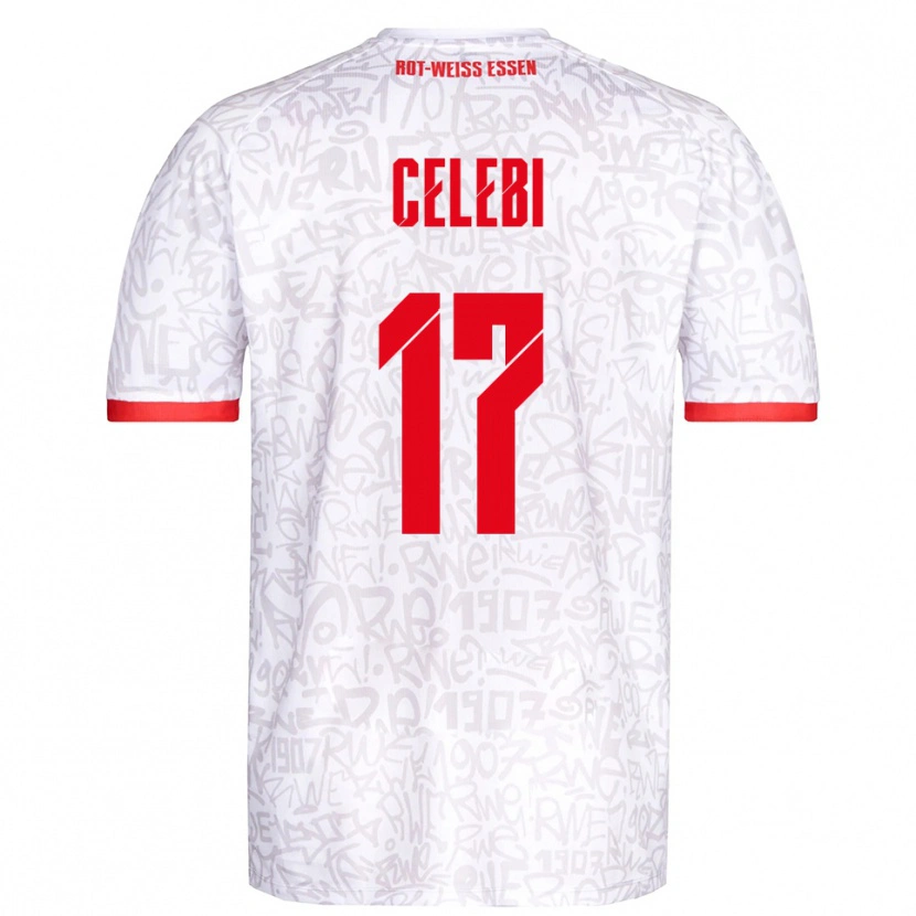 Danxen Damen Ekin Celebi #17 Weiß Rot Heimtrikot Trikot 2025/26 T-Shirt Österreich