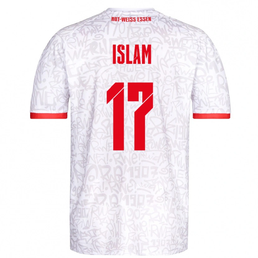 Danxen Damen Arda Islam #17 Weiß Rot Heimtrikot Trikot 2025/26 T-Shirt Österreich
