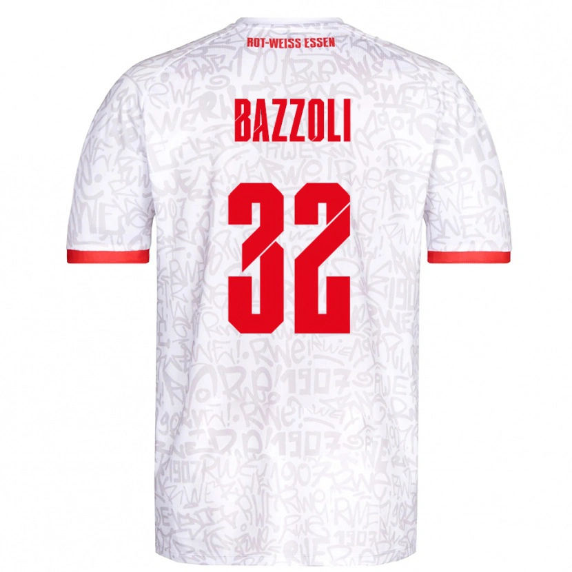 Danxen Damen Luca Bazzoli #32 Weiß Rot Heimtrikot Trikot 2025/26 T-Shirt Österreich
