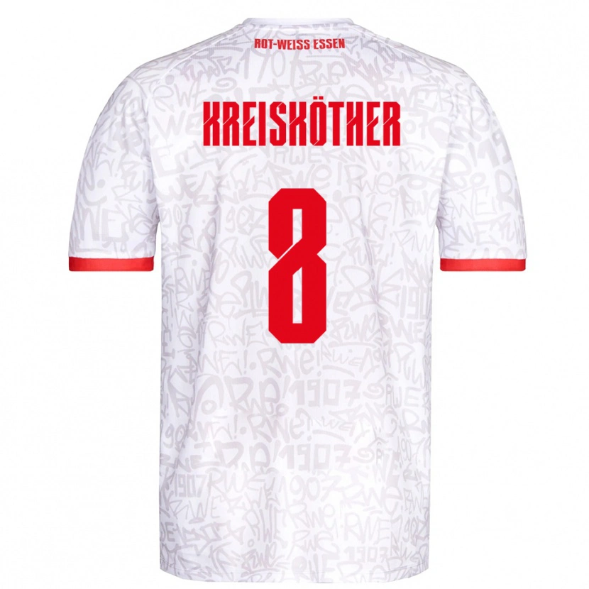 Danxen Damen Luiz-Simon Kreisköther #8 Weiß Rot Heimtrikot Trikot 2025/26 T-Shirt Österreich