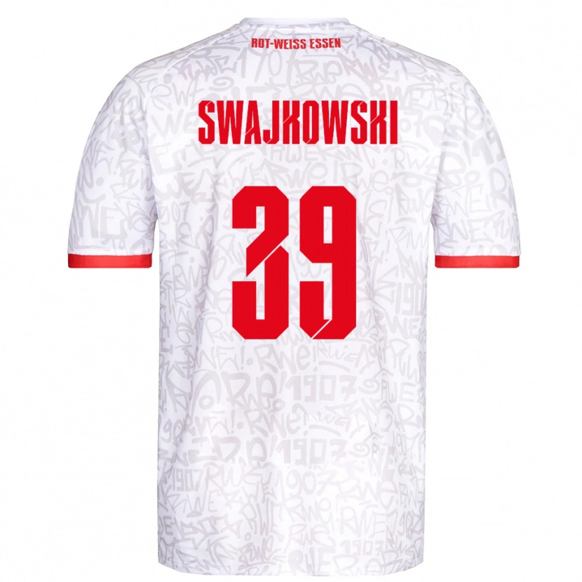 Danxen Damen Gianluca Swajkowski #39 Weiß Rot Heimtrikot Trikot 2025/26 T-Shirt Österreich