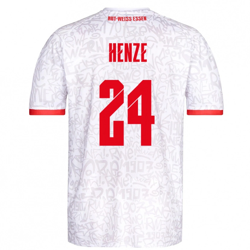 Danxen Damen Brandon-Louis Henze #24 Weiß Rot Heimtrikot Trikot 2025/26 T-Shirt Österreich