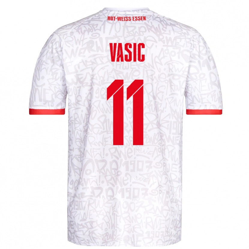 Danxen Damen Fadih Vasic #11 Weiß Rot Heimtrikot Trikot 2025/26 T-Shirt Österreich