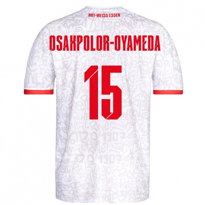 Danxen Damen Joel Osakpolor-Oyameda #15 Weiß Rot Heimtrikot Trikot 2025/26 T-Shirt Österreich