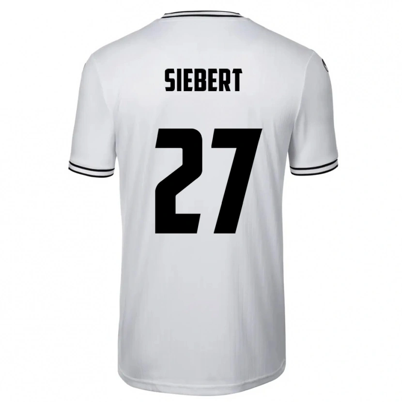 Danxen Damen Marcel Siebert #27 Weiß Schwarz Heimtrikot Trikot 2025/26 T-Shirt Österreich