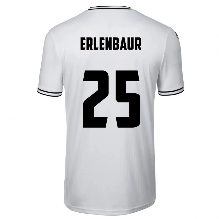 Danxen Damen Johannes Erlenbaur #25 Weiß Schwarz Heimtrikot Trikot 2025/26 T-Shirt Österreich