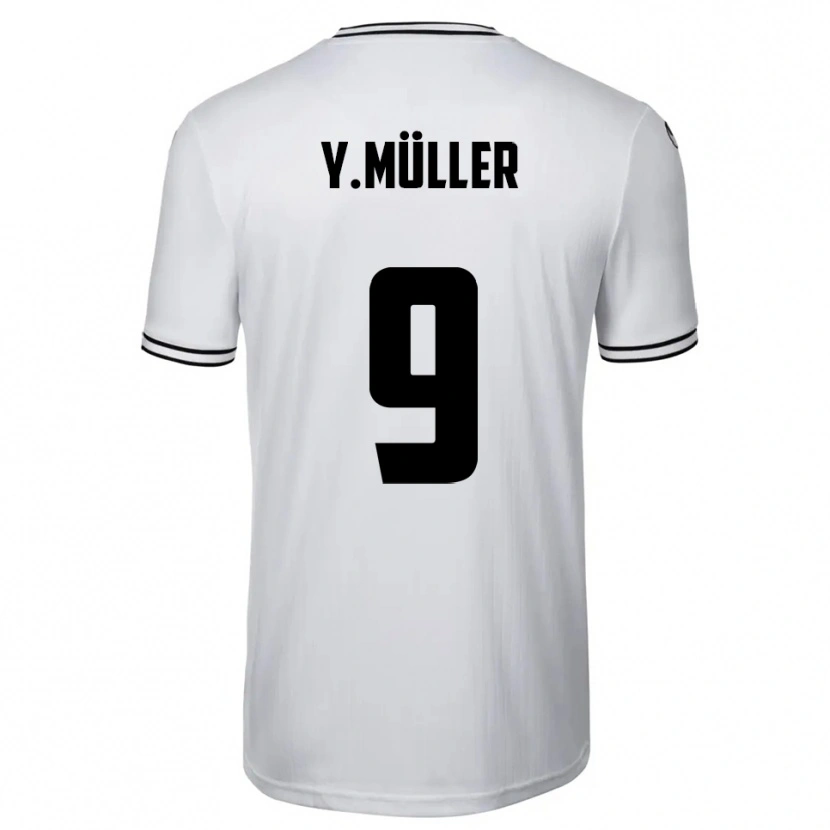 Danxen Damen Yannick Müller #9 Weiß Schwarz Heimtrikot Trikot 2025/26 T-Shirt Österreich