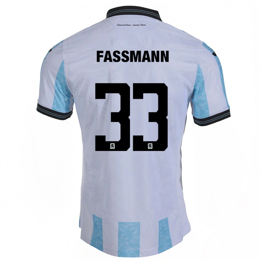 Danxen Damen Lasse Faßmann #33 Weiß Himmelblau Heimtrikot Trikot 2025/26 T-Shirt Österreich