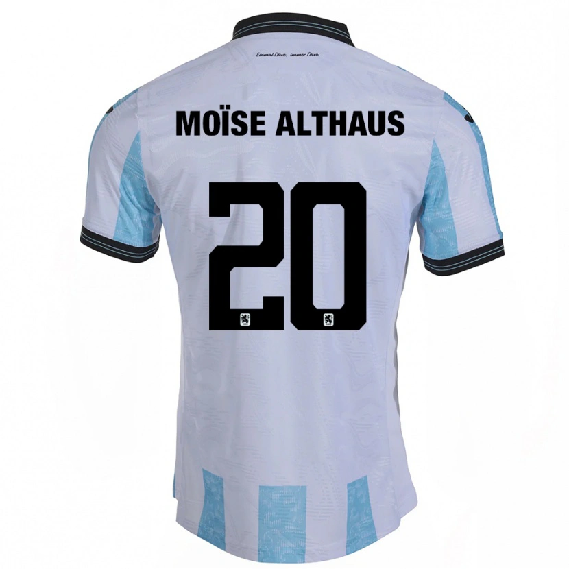 Danxen Damen Samuel Moïse Althaus #20 Weiß Himmelblau Heimtrikot Trikot 2025/26 T-Shirt Österreich