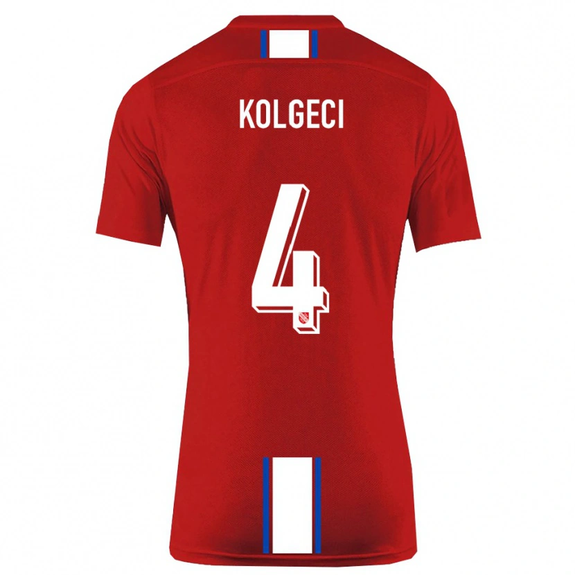 Danxen Damen Besfort Kolgeci #4 Rot Weiß Heimtrikot Trikot 2025/26 T-Shirt Österreich