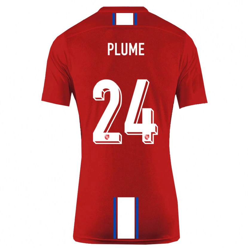 Danxen Damen Noah Plume #24 Rot Weiß Heimtrikot Trikot 2025/26 T-Shirt Österreich