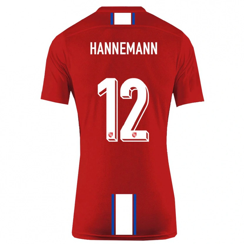 Danxen Damen Sören Hannemann #12 Rot Weiß Heimtrikot Trikot 2025/26 T-Shirt Österreich