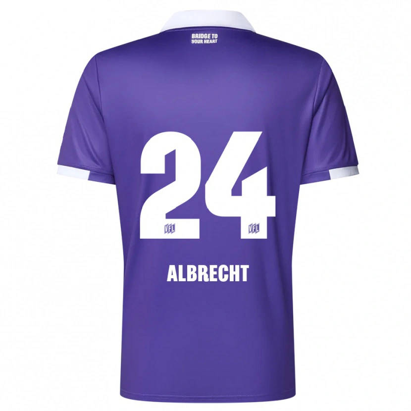 Danxen Damen Fabian Albrecht #24 Lila Weiß Heimtrikot Trikot 2025/26 T-Shirt Österreich