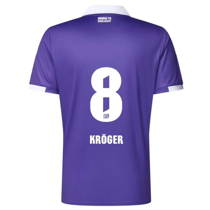 Danxen Damen Luca Kröger #8 Lila Weiß Heimtrikot Trikot 2025/26 T-Shirt Österreich