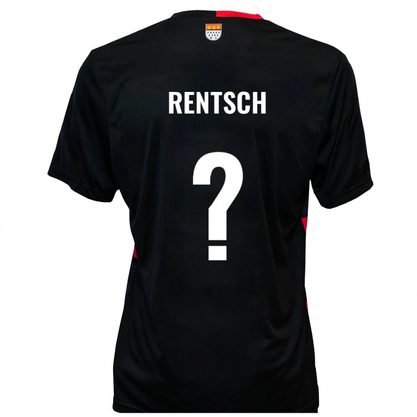 Danxen Damen Sophie Rentsch #0 Schwarz Rot Heimtrikot Trikot 2025/26 T-Shirt Österreich