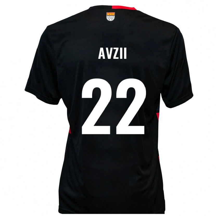 Danxen Damen Benjamin Avzii #22 Schwarz Rot Heimtrikot Trikot 2025/26 T-Shirt Österreich