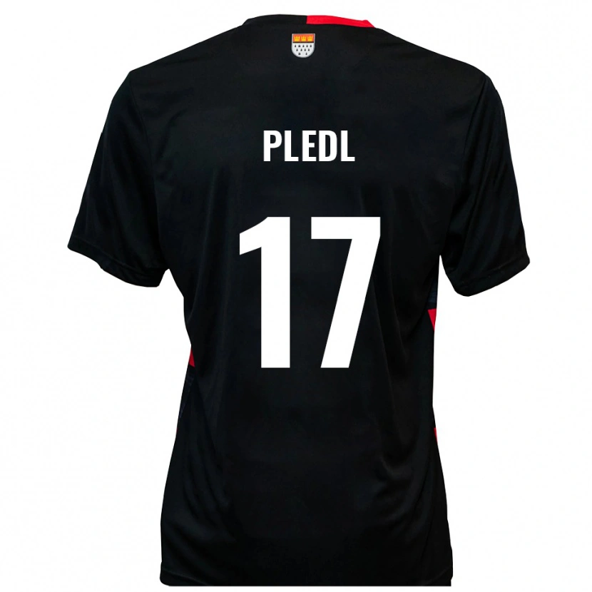 Danxen Damen Marco Pledl #17 Schwarz Rot Heimtrikot Trikot 2025/26 T-Shirt Österreich