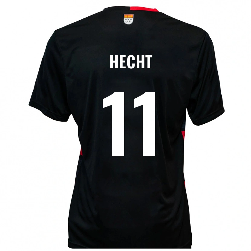 Danxen Damen Leon Hecht #11 Schwarz Rot Heimtrikot Trikot 2025/26 T-Shirt Österreich