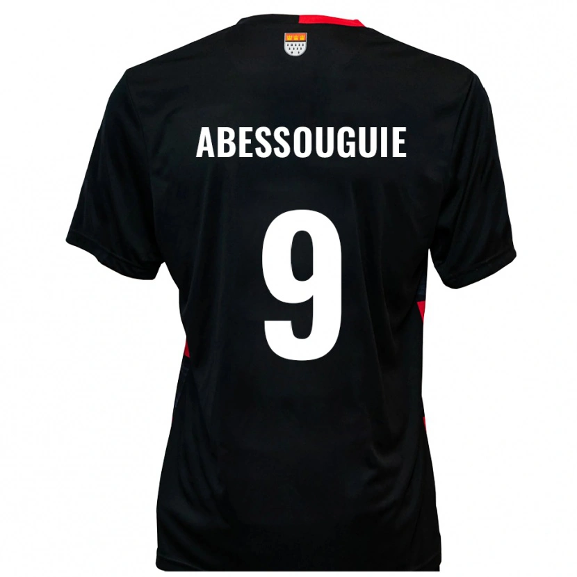 Danxen Damen Thierry Abessouguie #9 Schwarz Rot Heimtrikot Trikot 2025/26 T-Shirt Österreich