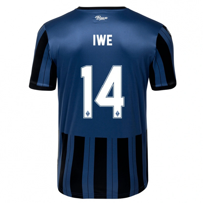 Danxen Damen Emmanuel Iwe #14 Blau Grau Schwarz Heimtrikot Trikot 2025/26 T-Shirt Österreich