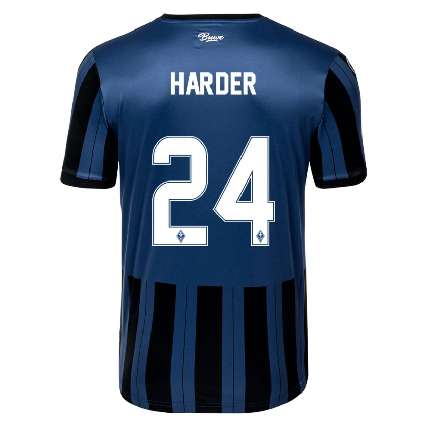 Danxen Damen Constantin Harder #24 Blau Grau Schwarz Heimtrikot Trikot 2025/26 T-Shirt Österreich