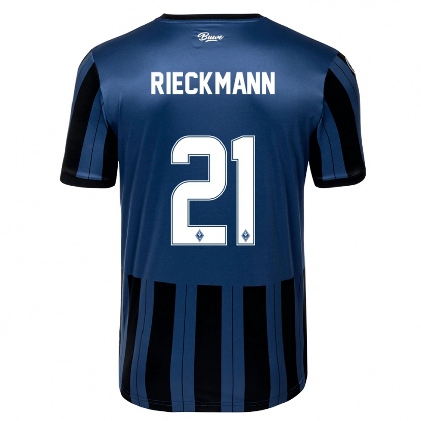 Danxen Damen Julian Rieckmann #21 Blau Grau Schwarz Heimtrikot Trikot 2025/26 T-Shirt Österreich