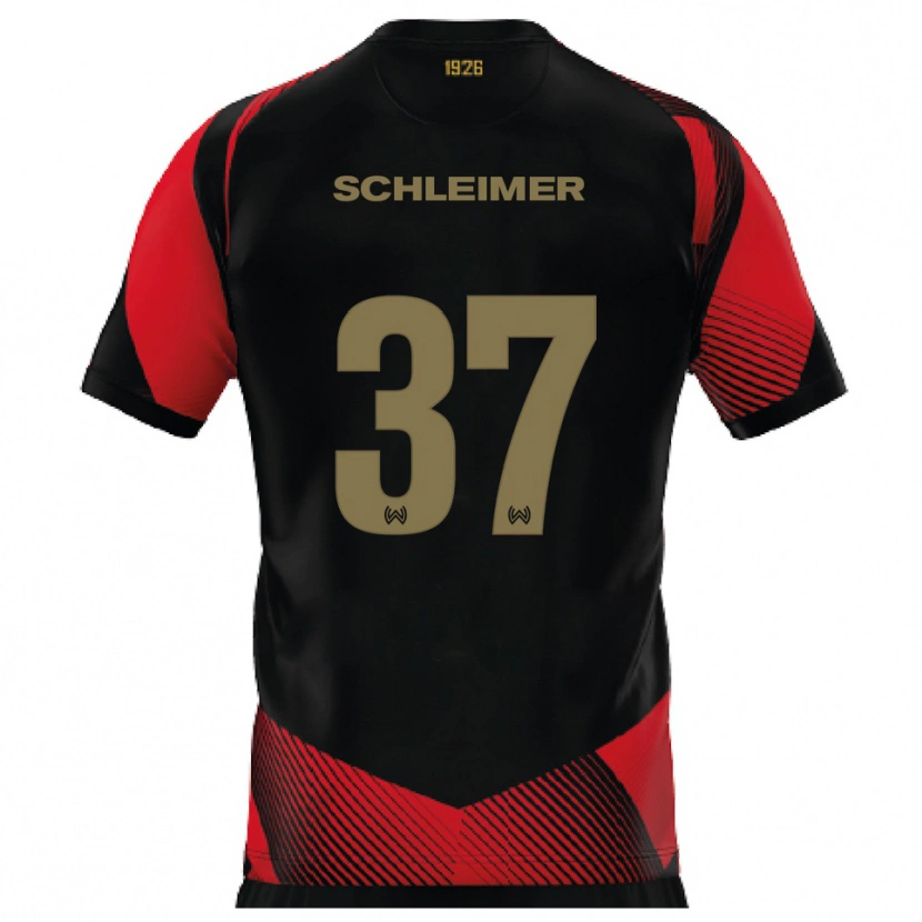 Danxen Damen Lukas Schleimer #37 Schwarz Rot Heimtrikot Trikot 2025/26 T-Shirt Österreich