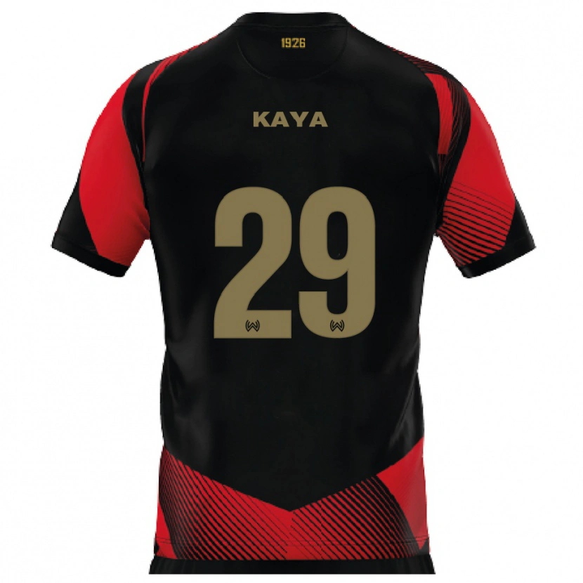 Danxen Damen Fatih Kaya #29 Schwarz Rot Heimtrikot Trikot 2025/26 T-Shirt Österreich