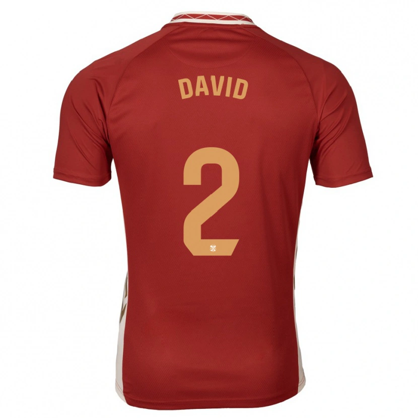 Danxen Damen David Rodríguez #2 Burgunder Gold Auswärtstrikot Trikot 2025/26 T-Shirt Österreich