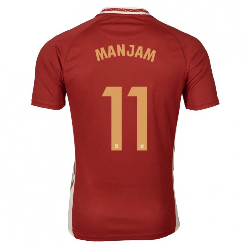 Danxen Damen Alassan Manjam #11 Burgunder Gold Auswärtstrikot Trikot 2025/26 T-Shirt Österreich