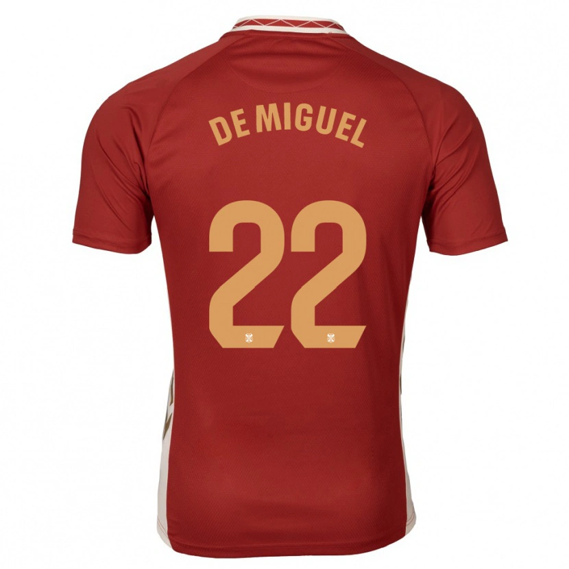 Danxen Damen Jesús De Miguel #22 Burgunder Gold Auswärtstrikot Trikot 2025/26 T-Shirt Österreich