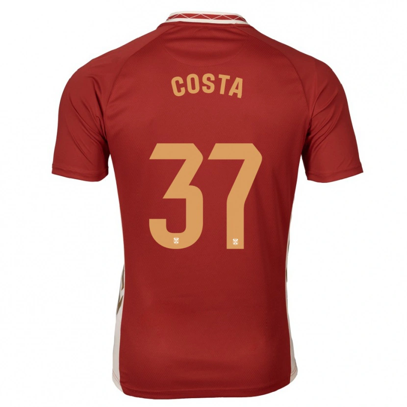 Danxen Damen Mauro Costa #37 Burgunder Gold Auswärtstrikot Trikot 2025/26 T-Shirt Österreich